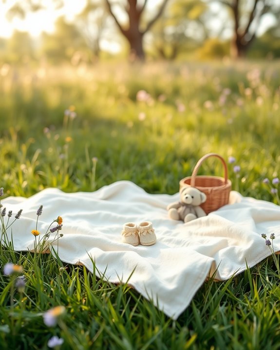 cozy blanket baby photoshoot