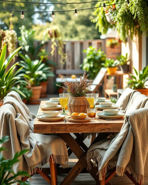 cozy blanket storage solution