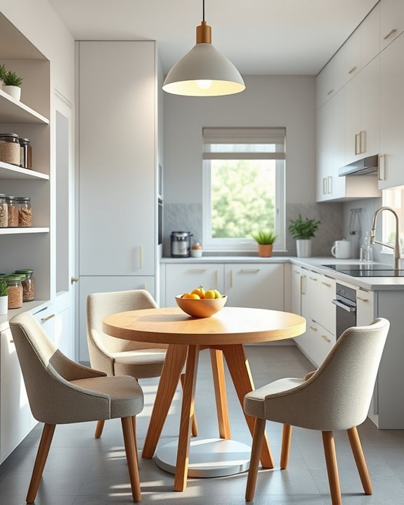 cozy breakfast nook storage