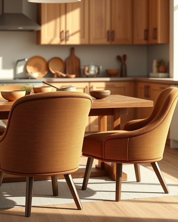 cozy brown accent seating