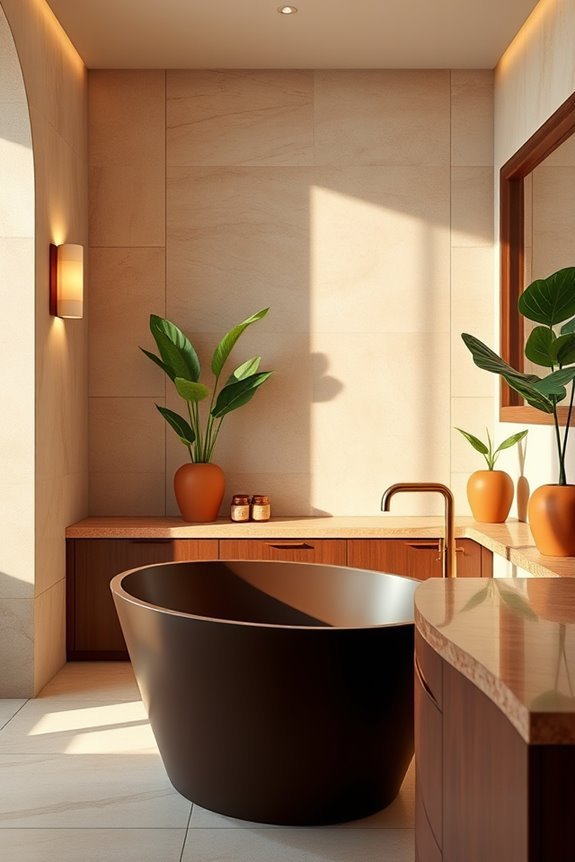 cozy brown ambient lighting