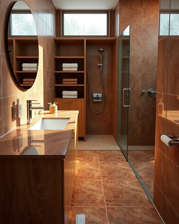 cozy brown granite elegance