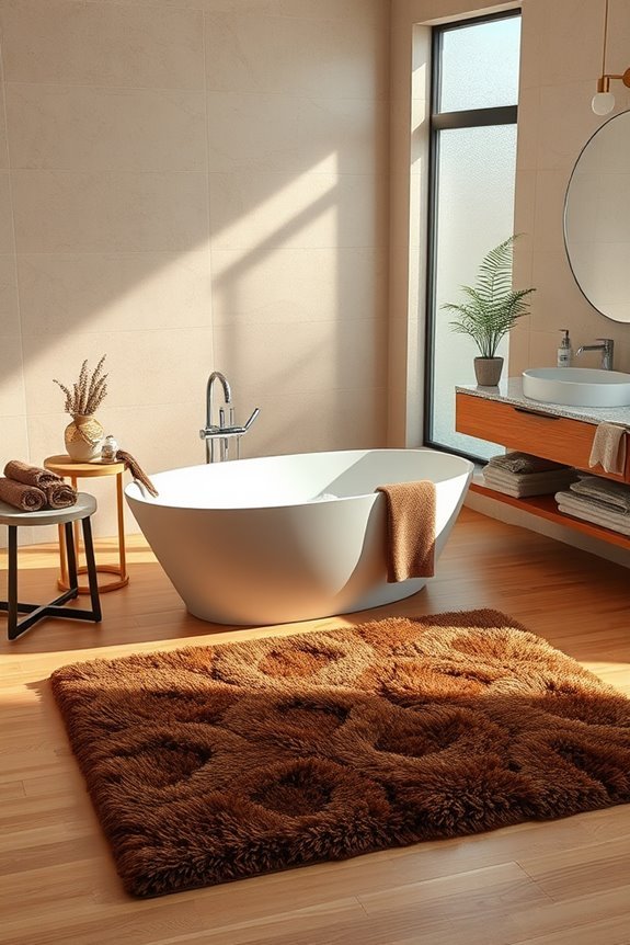cozy brown rug comfort
