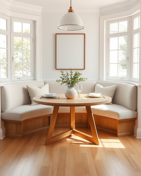 cozy built in dining solution