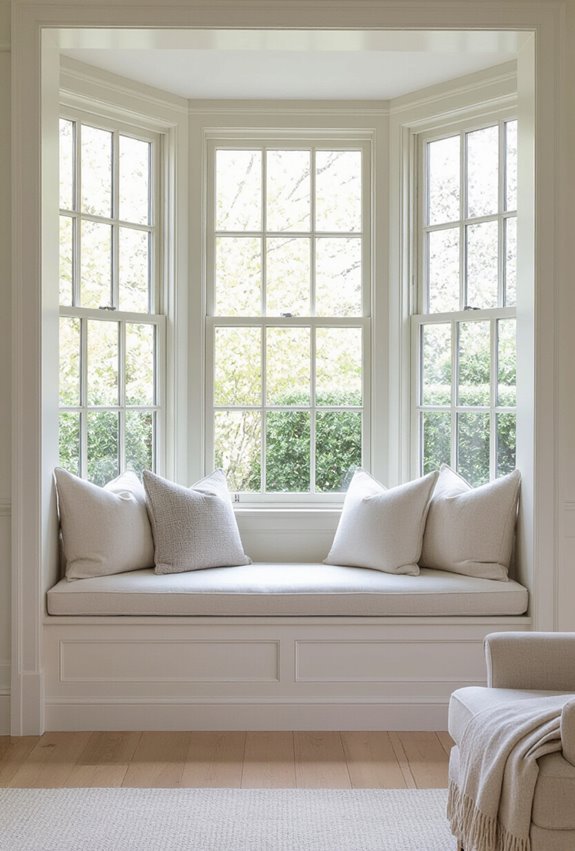 cozy built in window seating