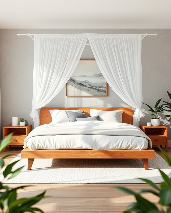 cozy canopy bed retreat