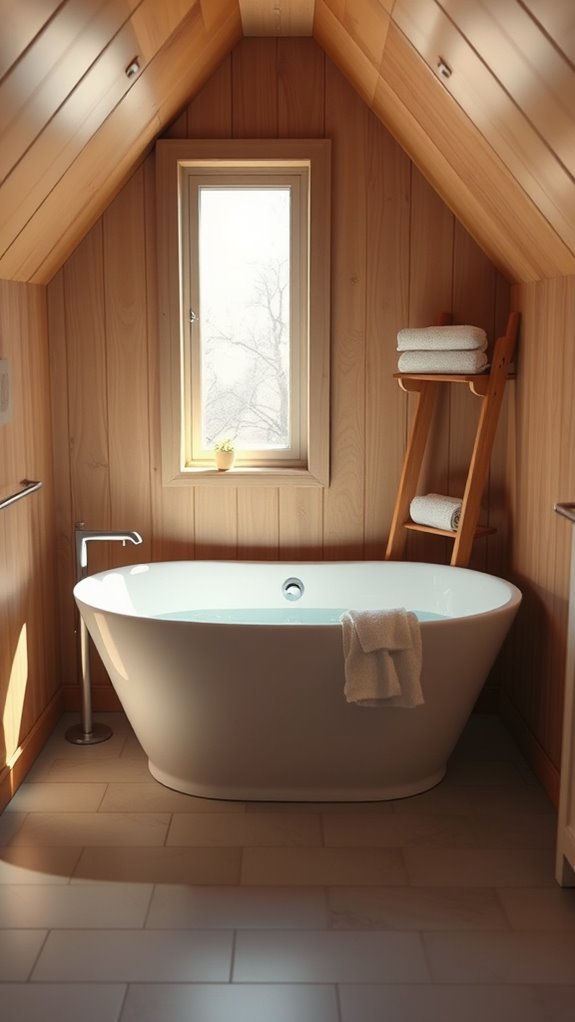 cozy compact bathtub oasis