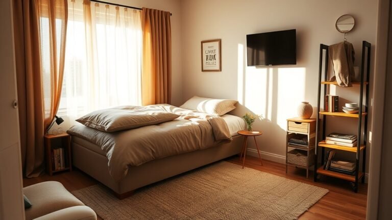 cozy compact bedroom designs