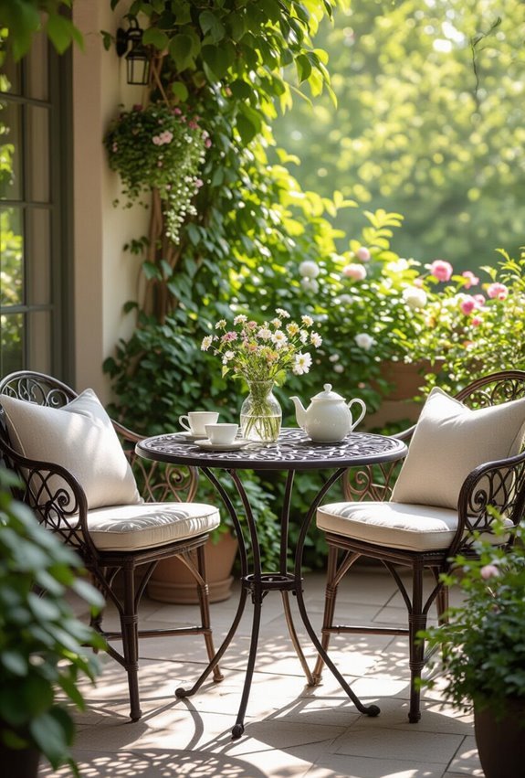 cozy compact bistro dining