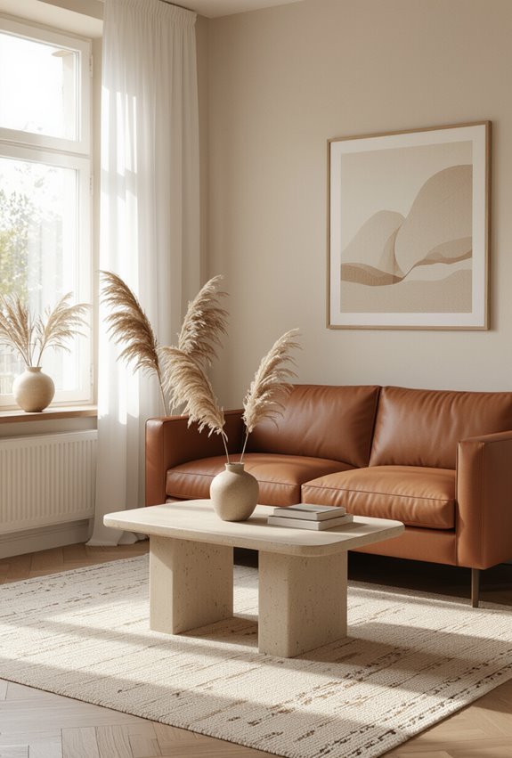 cozy compact brown hued styling