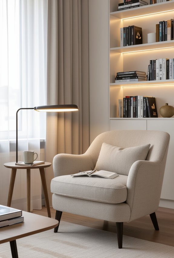 cozy corner reading nook