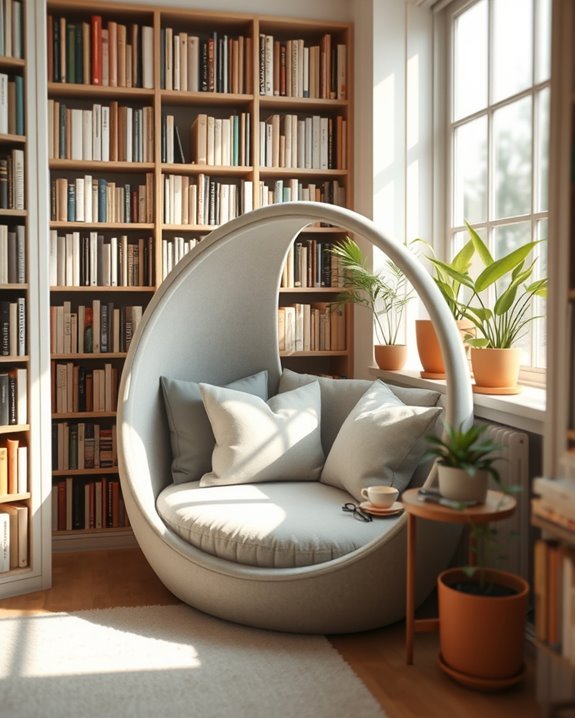 cozy corner reading pod