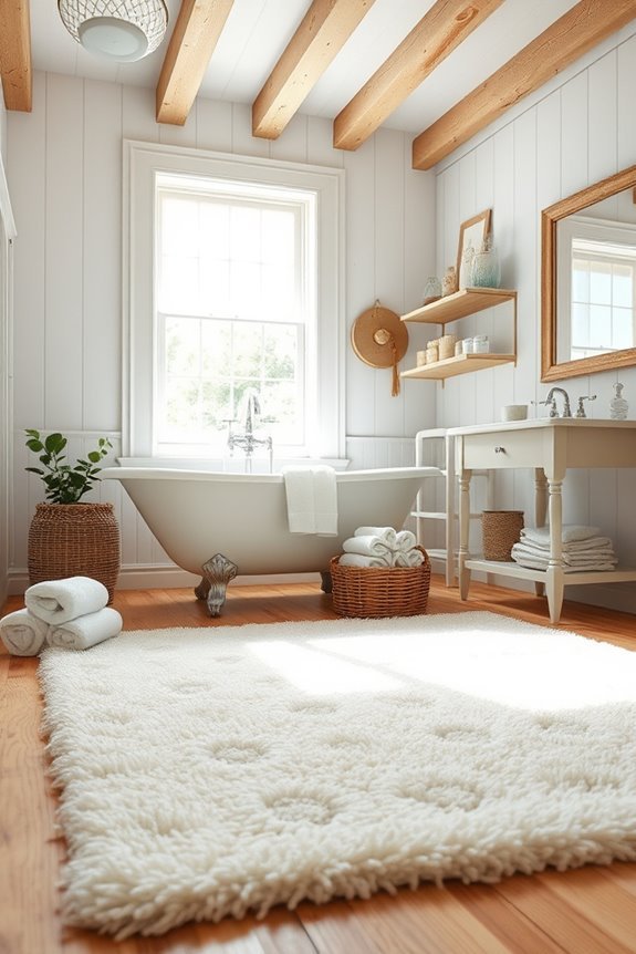 cozy cottage bathroom rugs