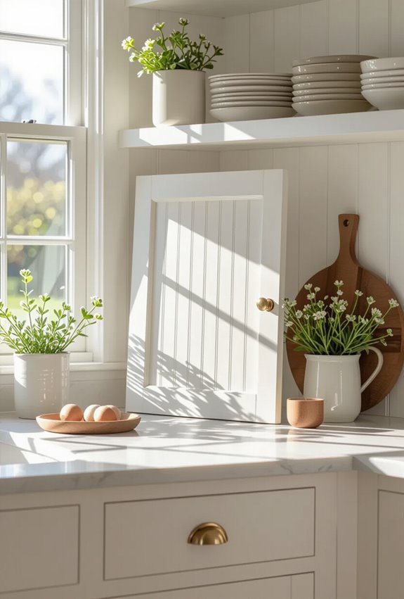 cozy cottage beadboard cabinet charm