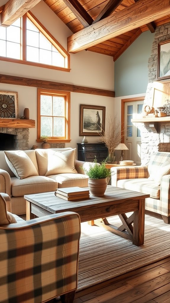 cozy country style living