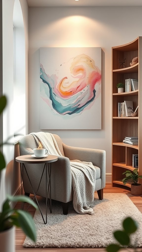 cozy creative corner setup