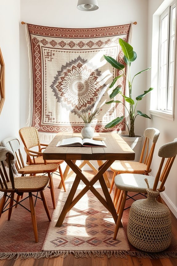 cozy dining spaces created