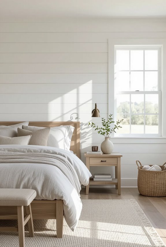 cozy distressed vertical shiplap