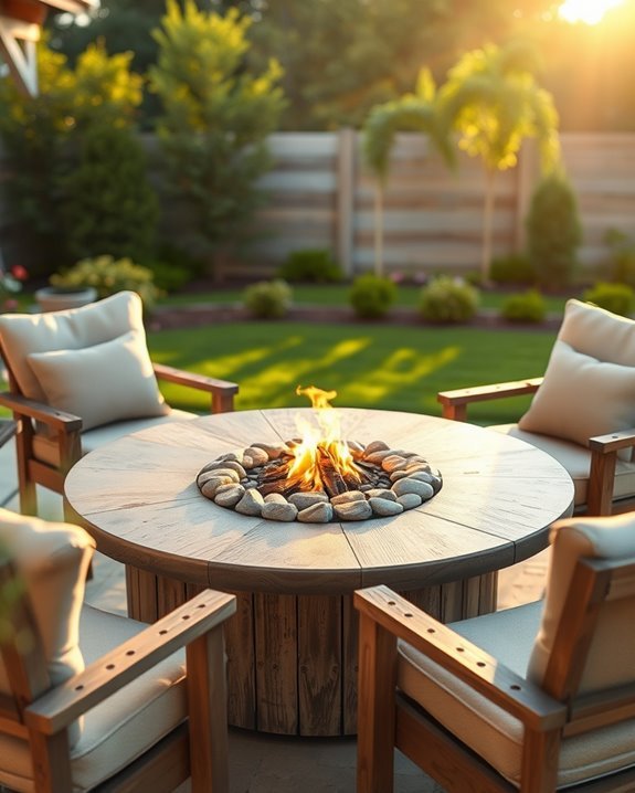 cozy diy fire pit