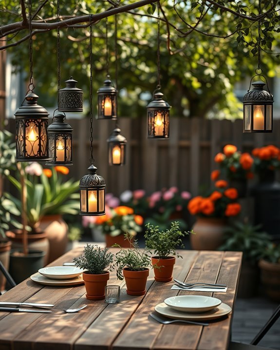 cozy elevated lantern ambiance