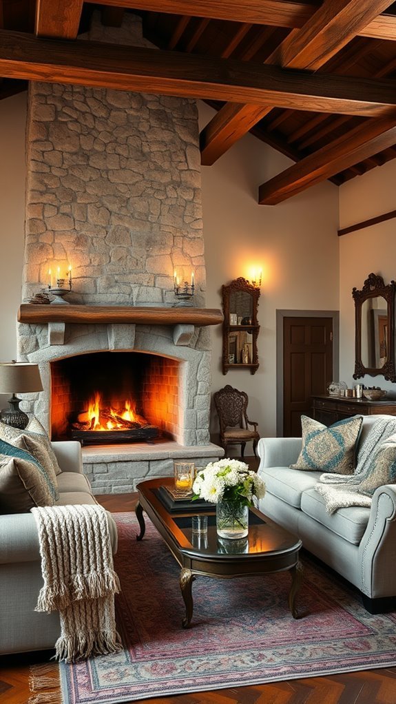 cozy evenings by fire