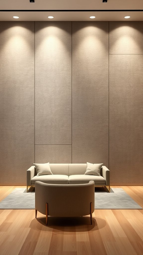 cozy fabric wall treatments