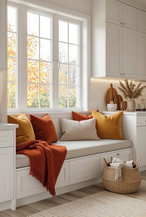 cozy fall cushions and throws