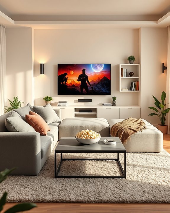 cozy family movie night