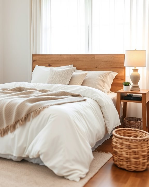 cozy farmhouse bedside decor