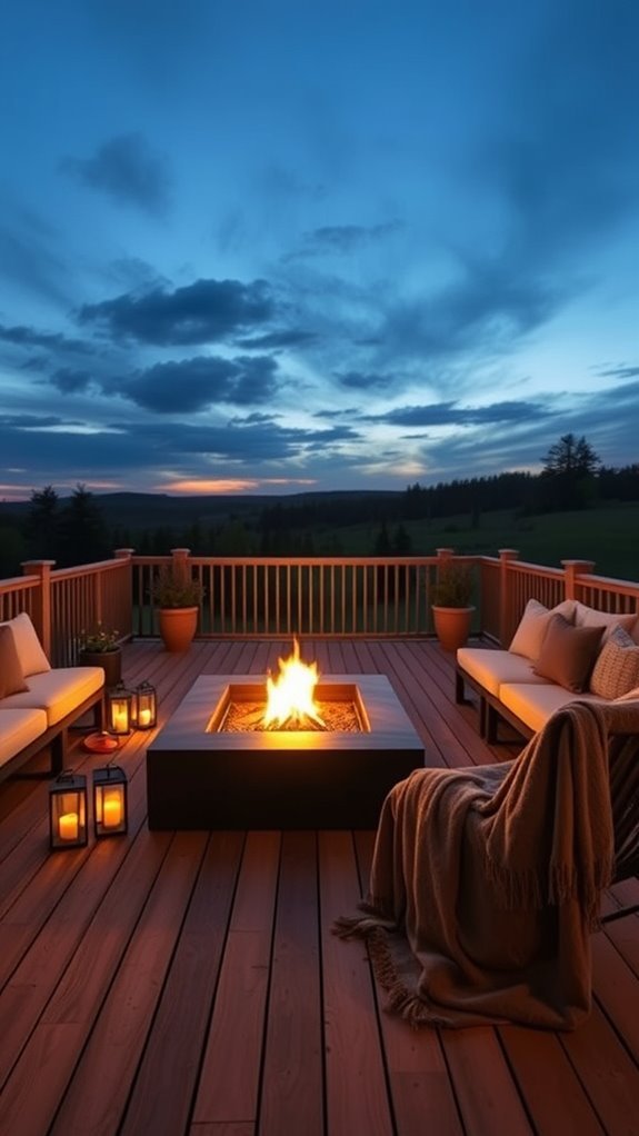 cozy fire pit setup