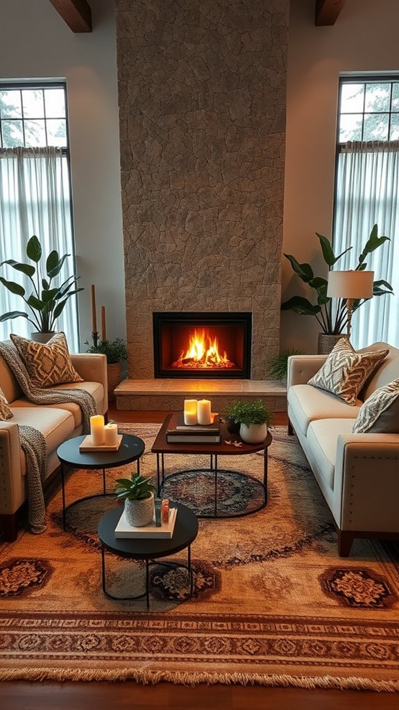 cozy fireplace addition needed