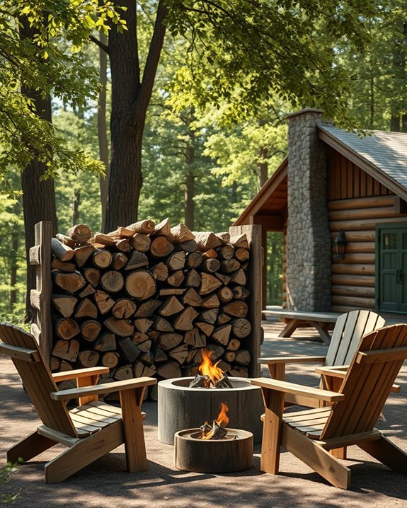 cozy firewood organization solutions