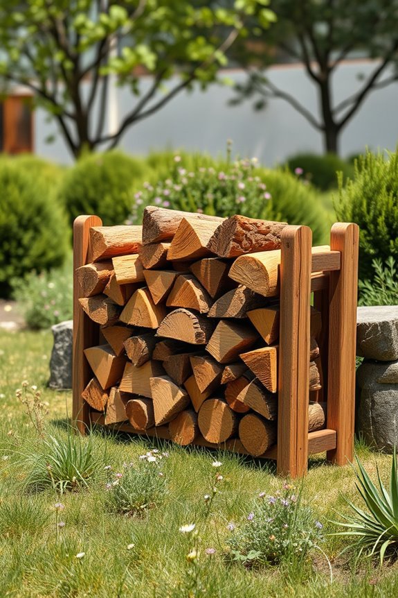 cozy firewood storage solution