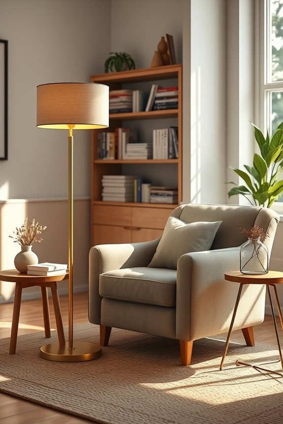 cozy floor lamp ambiance
