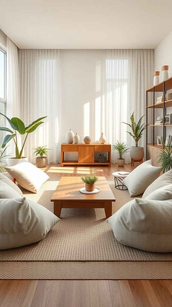 cozy floor seating arrangements