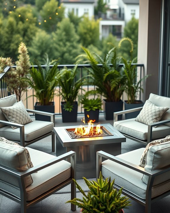 cozy gatherings with fire