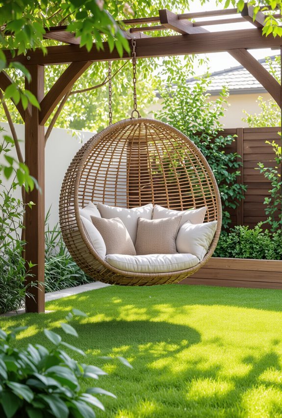 cozy hammock swing reading nook