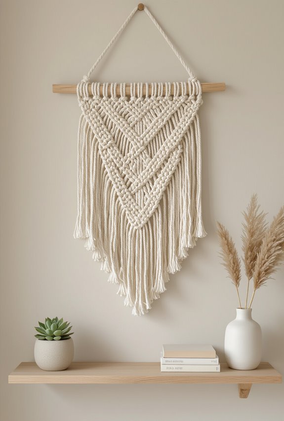 cozy handmade macram wallhangings