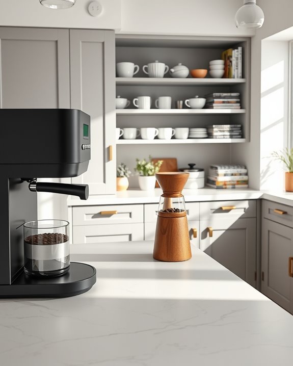 cozy home coffee station