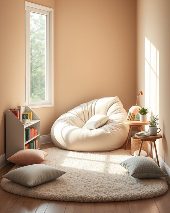 cozy imaginative reading corner