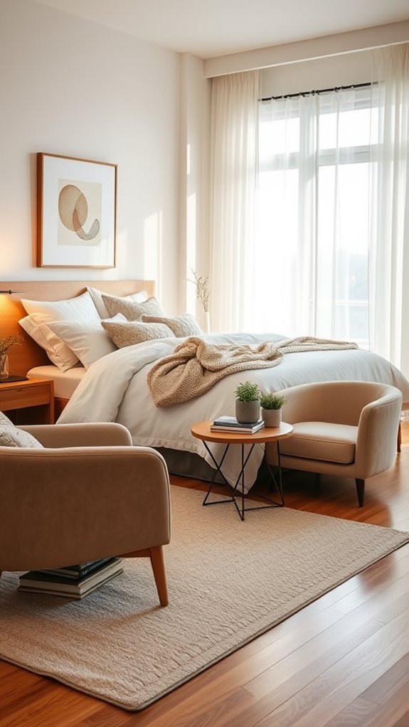 cozy inviting guest room