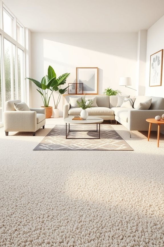 cozy inviting soft flooring