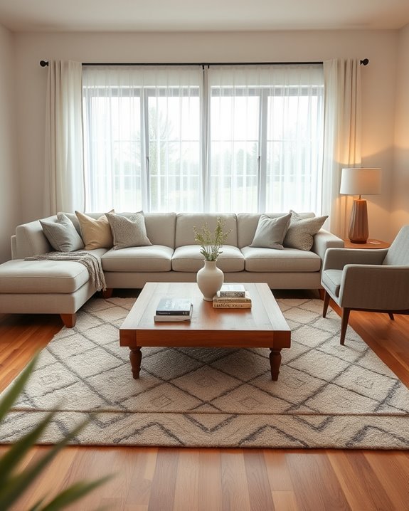 cozy l shaped seating arrangement