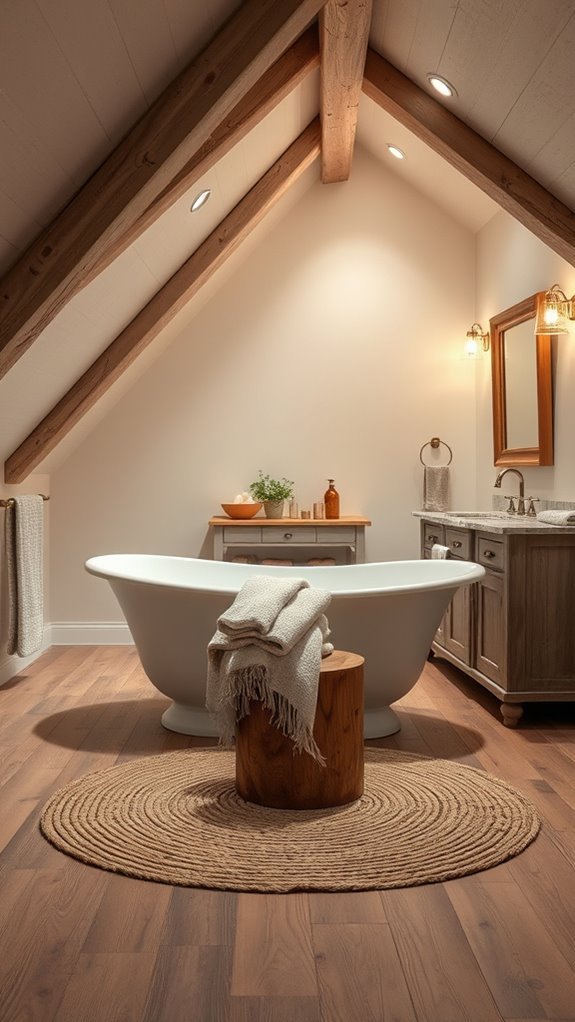 cozy layered bathroom textures