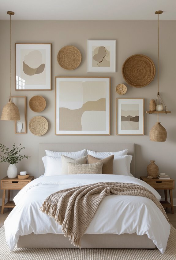 cozy layered eclectic wall gallery