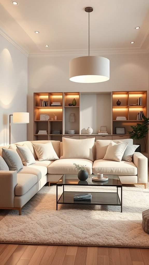 cozy layered lighting setup