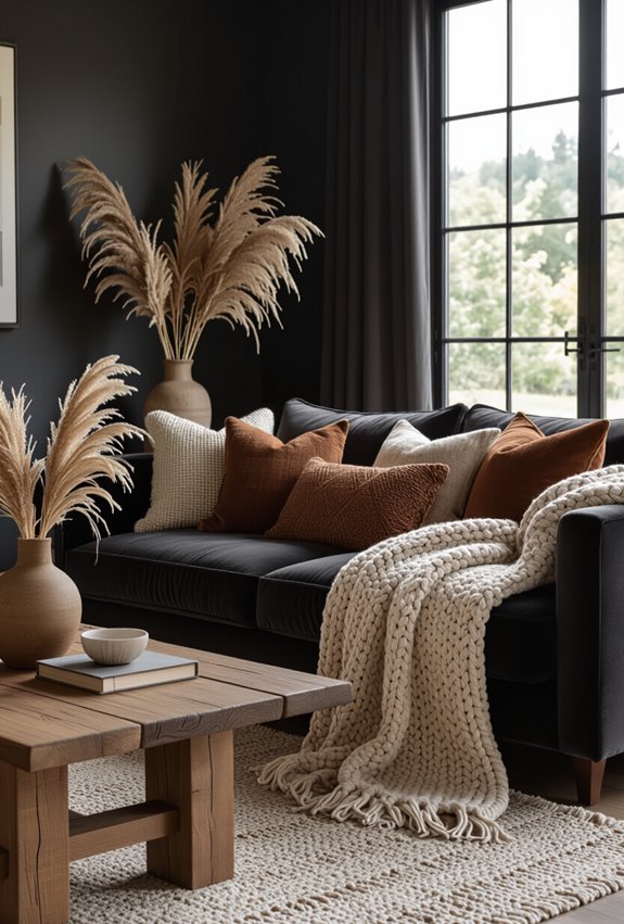 cozy layered textured boho