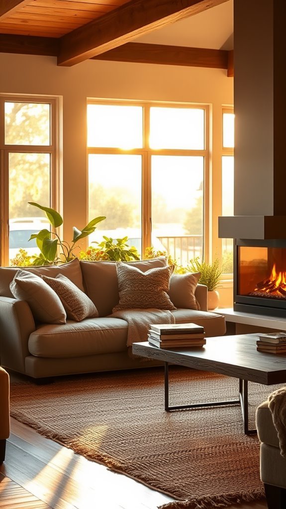 cozy living room centerpiece
