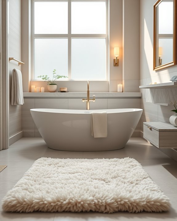 cozy luxurious bath mats