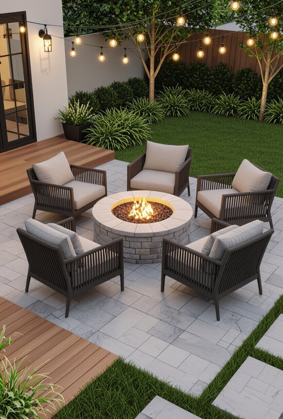 cozy mason jar firepit